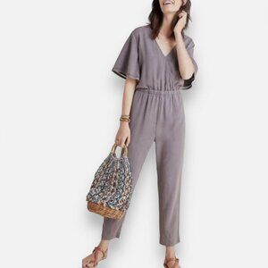 ANTHROPOLOGIE CLOTH & STONE Jumpsuit Size M Medium Gray Tencel